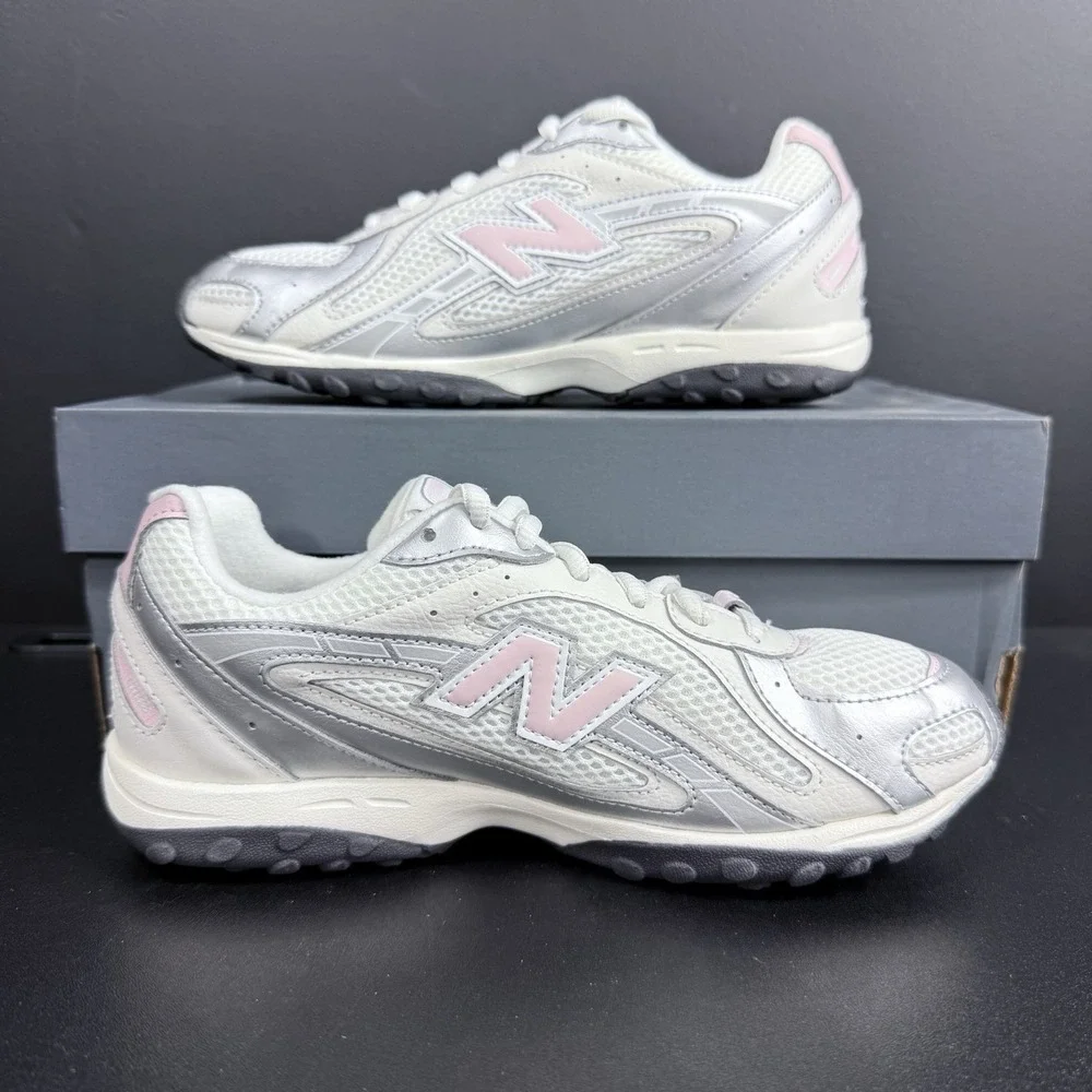 New Balance 204L Lace Youth 4.5 Women's 6 Pink White Kids Grade School G204L9EA‎
